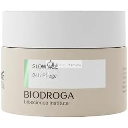 BIODROGA Bioscience Institute Slow Age 24h Care 50ml Anti-Ageing Moisture Reduces Lines Wrinkles Gives Energy with Black Forest Complex for Vital Skin Ideal for Tired Skin