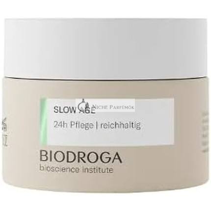 BIODROGA Bioscience Institute Slow Age 24H Care Rich 50ml Anti-Ageing Moisture Reduces Lines & Wrinkles Gives Energy With Black Forest Complex for Vital Skin