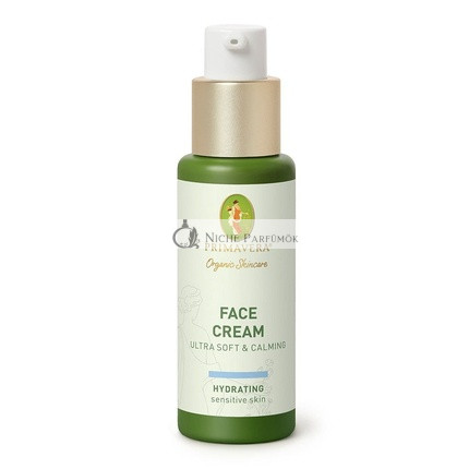 PRIMAVERA Ultra Soft and Calming Face Cream 30ml - Moisturizes and Strengthens Skin Barrier - Vegan
