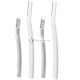 Beauty Eyebrow Shaper Razor Blades 4 Pack - White and Transparent (1 Set)