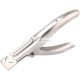 Nail Clipper Tip Cutter for Artificial Nails Gel Nails Manicure Tool made of Stainless Steel Silver
