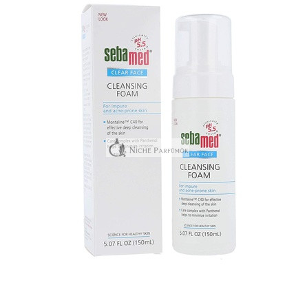Sebamed Clear Face Cleansing Foam pH 5.5 for Acne Prone Skin Gentle Deep Pore Cleanser with Provitamin B5 5.0 Fluid Ounces