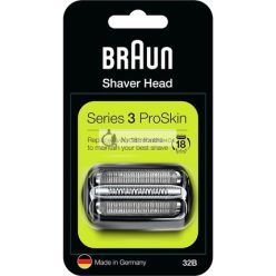   Braun Series 3 Electric Shaver Replacement Head Compatible with All Series 3 ProSkin Electric Shavers 32B Black