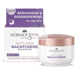   Hormocenta Anti-Aging Night Cream 75ml - Regenerating Rich Anti-Aging Care with Vitamin Complex, Allantoin, and Macadamia Nut Oil
