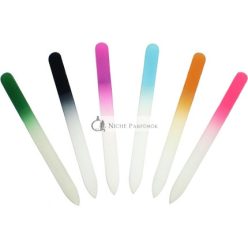 Set of 6 Glass Nail Files in 6 Colors with Protective Case