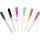 Set of 6 Glass Nail Files in 6 Colors with Protective Case