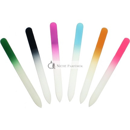Set of 6 Glass Nail Files in 6 Colors with Protective Case