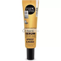   Organic Shop Moisturising Face Serum for Dry Skin Apricot and Mango 30ml