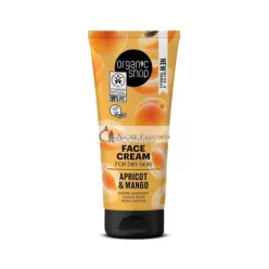   Organic Shop Light Daily Face Cream for Dry Skin Apricot and Mango 50ml