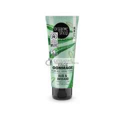   Organic Shop Avocado and Aloe Face Scrub for All Skin Types 75ml