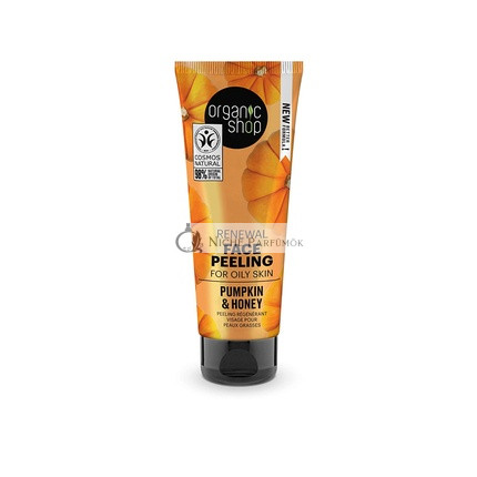 Organic Shop Renewal Face Peeling for Oily Skin Pumpkin and Honey 75ml
