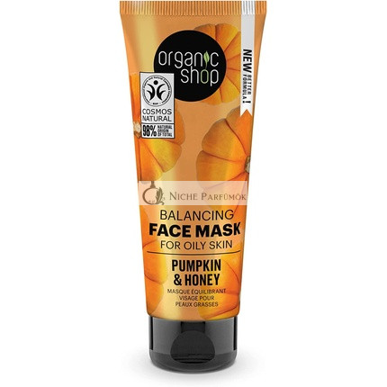 Organic Shop Balancing Face Mask for Oily Skin Pumpkin and Honey 75ml