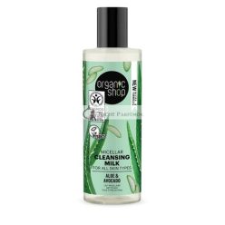   Organic Shop Micellar Cleansing Milk for All Skin Types Avocado and Aloe 150ml