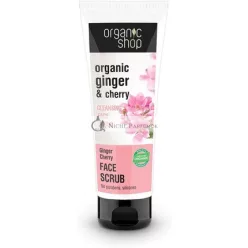 Organic Shop Cleansing Face Scrub Ginger Cherry 75ml