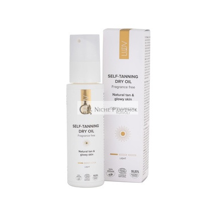 LUUV Self Tanning Dry Oil 100ml Light Tone Ecocert COSMOS Natural Certified