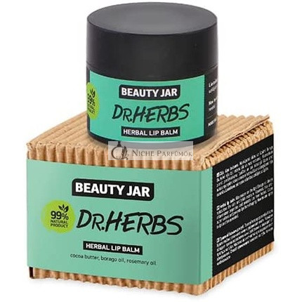 Dr. Herbs Cocoa and Borage Lip Balm 15ml - Beauty Jar