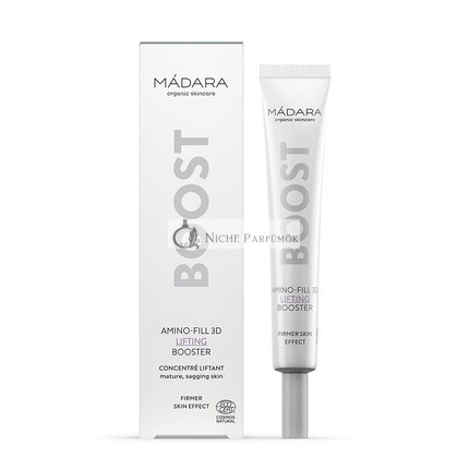 MÁDARA Organic Skincare BOOST Amino-Fill 3D Lifting Booster 25ml - Firming, Smoothing, Collagen-Boosting, Vegan, Ecocert Certified, Recyclable Packaging