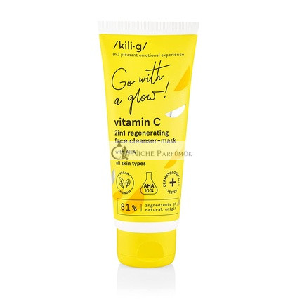 KILIG 2 in 1 Regenerating Face Cleanser and Beauty Face Mask with AHA Acids 75ml