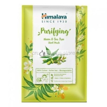 Himalaya Cleansing Mask on Fabric with Neem and Tea Tree Oil 30ml