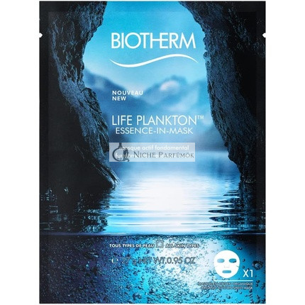Biotherm Life Plankton Essence Mask Face Mask with Hyaluronic Acid 1x27g