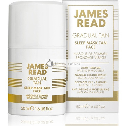 James Read Sleep Mask Overnight Gradual Tan Gel for the Face Light to Medium Tone 50ml
