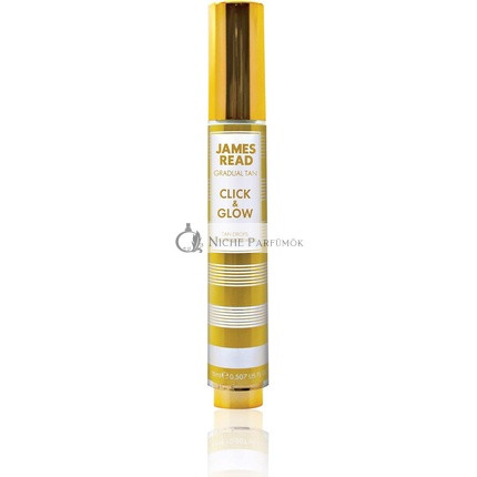 James Read Gradual Tan Click & Glow Tan Drops 15ml - Vitamin E, Aloe Vera, Hyaluronic Acid - For all skin tones