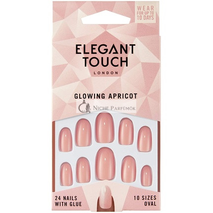 Elegant Touch Core Colour Glowing Apricot Nail Design