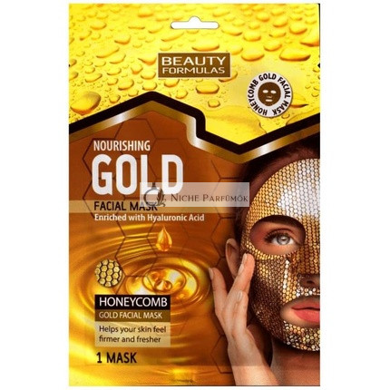 Beauty Formulas Nourishing Gold Face Mask with Honeycomb Texture