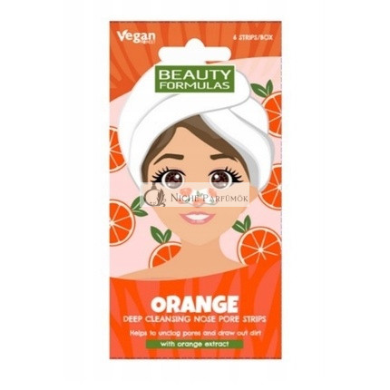 Beauty Formulas Deep Cleansing Nose Patches Orange - 6 Pieces
