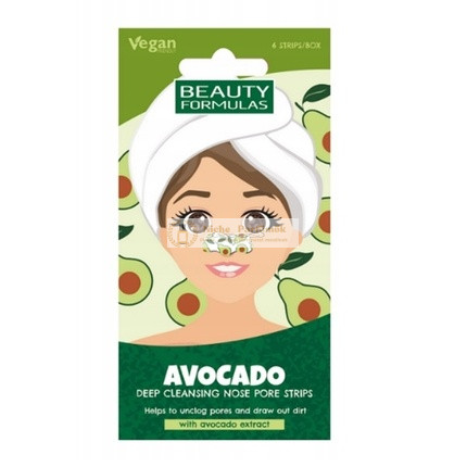 Beauty Formulas Avocado Deep Cleansing Nose Patches - 6 Pieces
