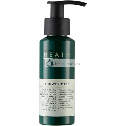 Heath Shower Mask for Men Fast Action Face Mask With Glycolic Acid and Citrus Fruits Extract 85ml - Made in England
