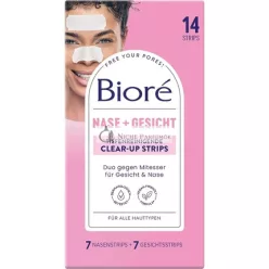   Biore Deep Cleansing Clear-up Strips 14 Strips - Face and Nose - Remove Blackheads and Impurities - All Skin Types