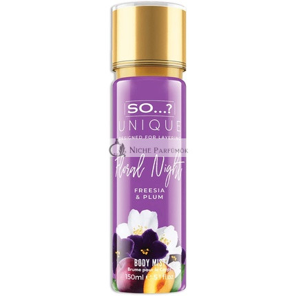 So...? Unique Women's Floral Night Body Mist Fragrance Spray 150ml