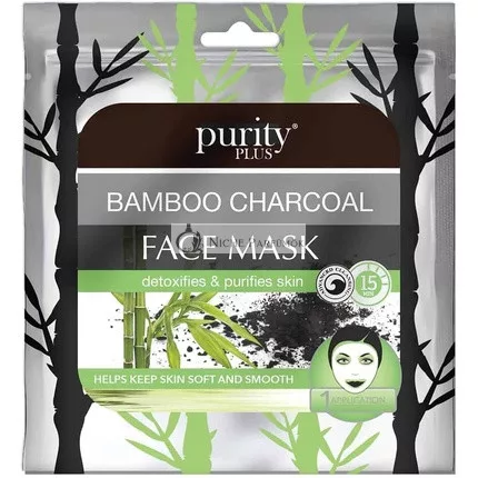 Purity Plus Bamboo Charcoal Face Mask Detoxifies and Purifies Skin
