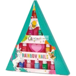   Chit Chat Rainbow Nail Painting Kit for Kids - Pedicure and Manicure Home Makeover