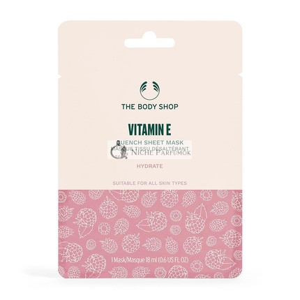 The Body Shop Vitamin E Sheet Mask for All Skin Types Vegan 0.6 Fl Oz