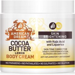   American Dream Lemon Cocoa Butter Cream for Skin Brightening and Fade Out 453g 16oz