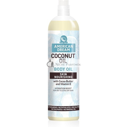 American Dream Skin Nourishing Coconut Body Oil with Cocoa Butter and Vitamin E 200ml