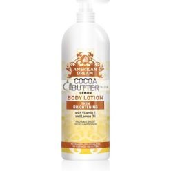   American Dream Radiance Boost Cocoa Butter Body Lotion with Lemon Oil and Vitamin E for Dull and Dry Skin 750ml