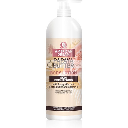 American Dream Skin Brightening Papaya Butter Body Lotion with Cocoa Butter and Vitamin E 750ml