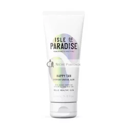   Isle of Paradise HAPPY TAN Fake Tan Lotion 200ml Gradual Self-Tanner with Natural & Vegan Ingredients