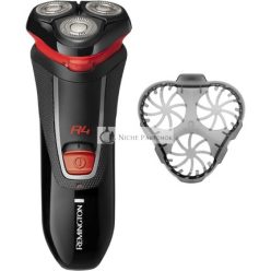   Remington R4 Men's Electric Rotary Shaver Dry Shave Cordless 40min Usage Pivoting Neck Pop Up Detail Trimmer Dual Track Blades Cleaning Brush