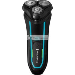   Remington R6 Aqua Wet & Dry Men's Electric Rotary Shaver 100% Waterproof Pop Up Trimmer 60min Usage 90min Charge 5min Quick Charge Cordless USB Charging Travel Pouch R6000