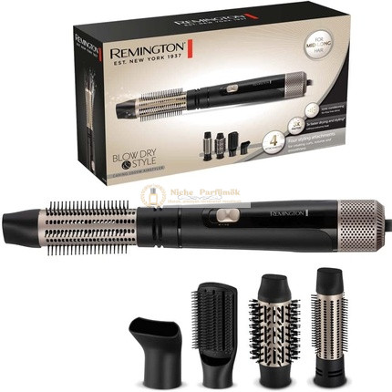 Remington Blow Dry and Style Hot Air Brush with 4 Attachments 1000W AS7500 XL Set
