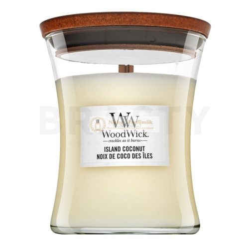 Woodwick Island Coconut scented candle 275 g