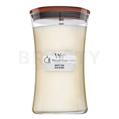 Woodwick White Teak Scented Candle 610 g
