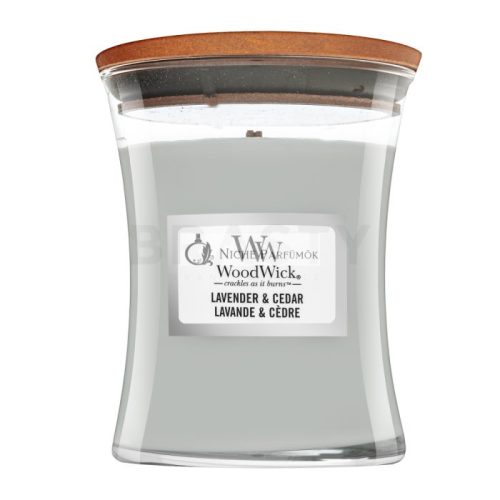 Woodwick Lavender & Cedar scented candle 275 g