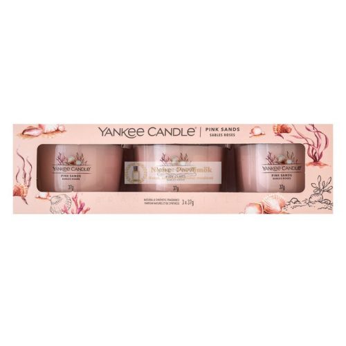 Yankee Candle Pink Sands votive candle 3 x 37 g