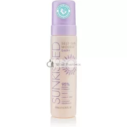 Sunkissed Self Tan Mousse Dark 200ml 95% Natural