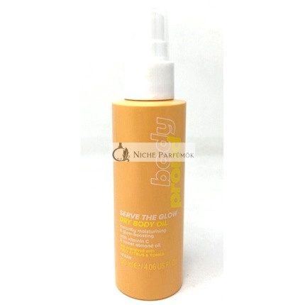 Body Proud Serve The Glow Dry Body Oil 4.06 Fluid Ounces Sparkling Citrus & Tonka